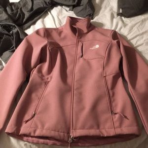 Pink north face jacket